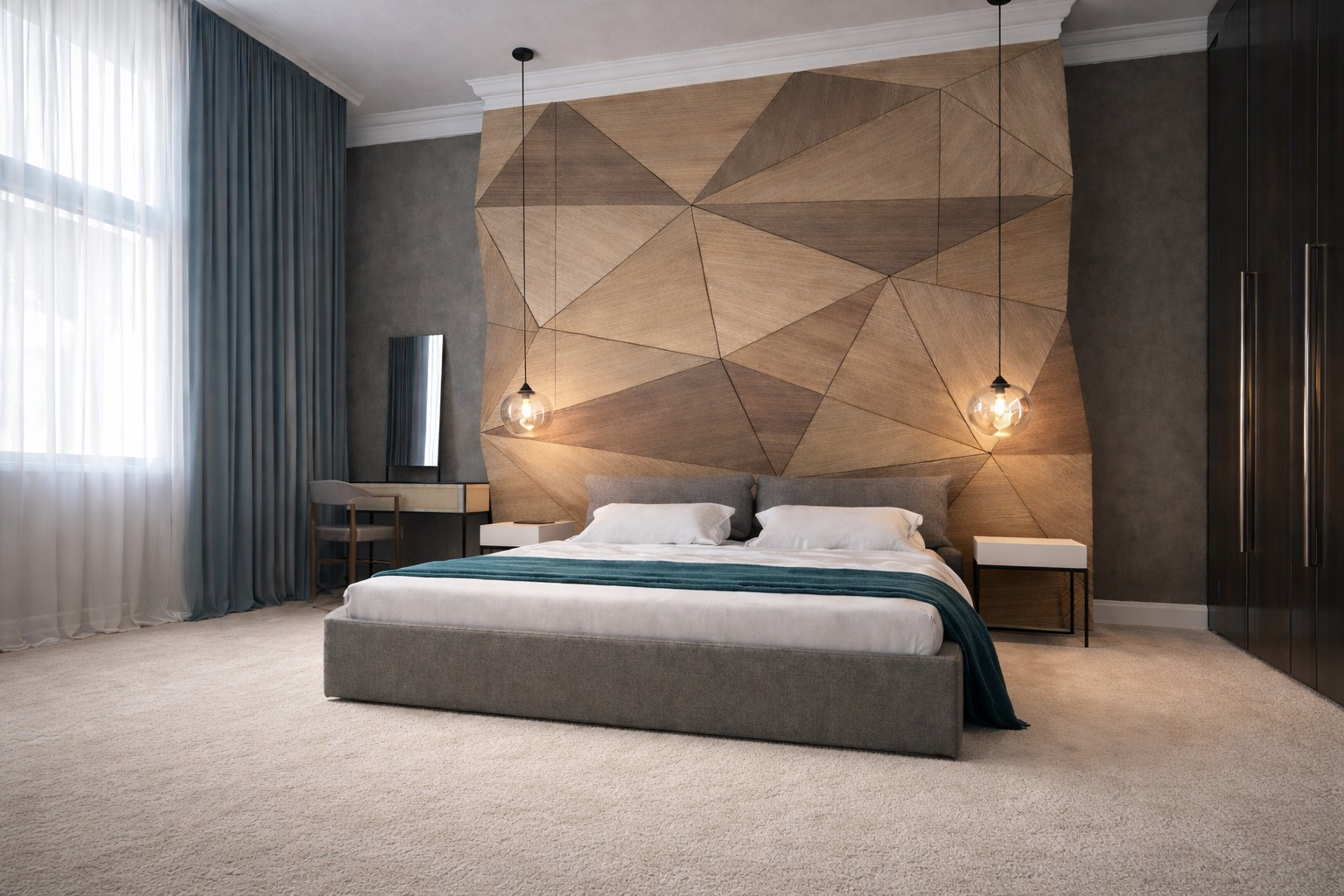 Luxury bedroom interior — Arxileos Residences